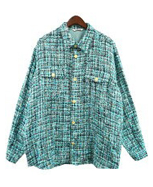 AURALEE 23SS HOMESPUN SUMMER TWEED SHIRTS